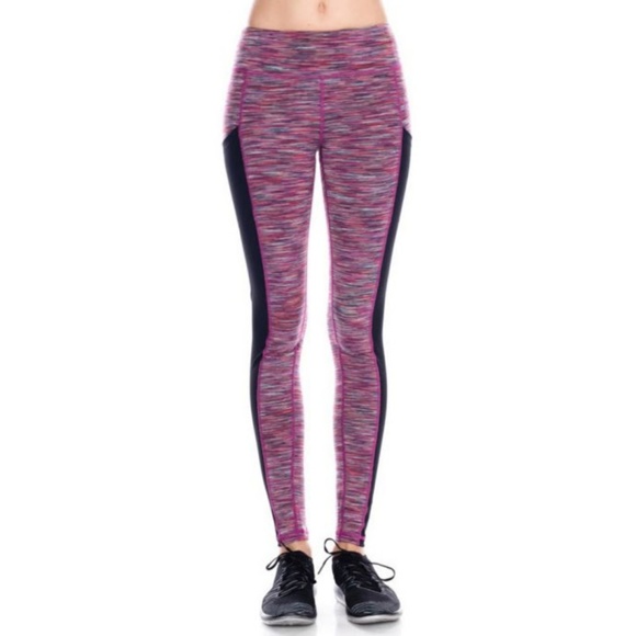 Space Dye Color Block Leggings - Picture 5 of 5